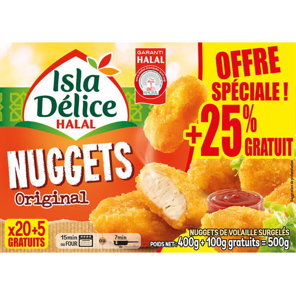 Photo Nuggets de dinde 400g +25% offerts