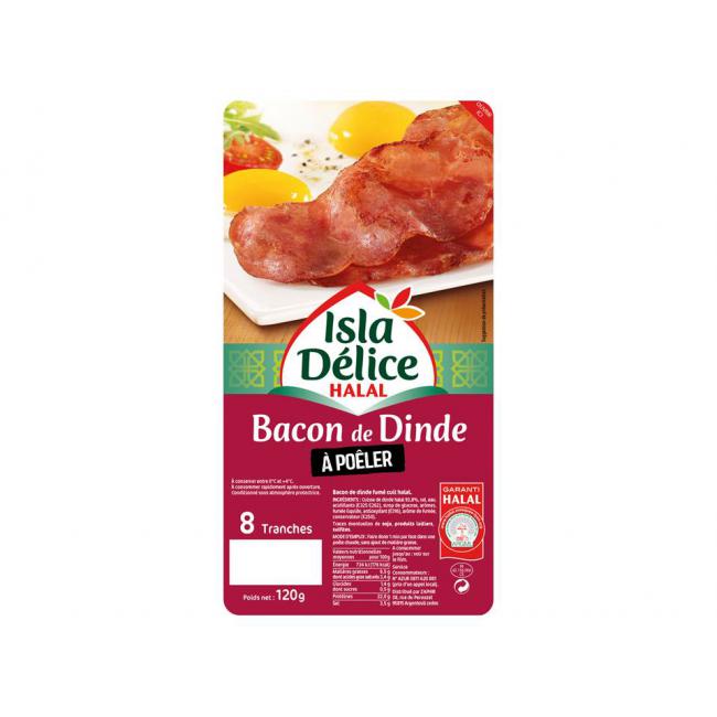 Photo Bacon de dinde goût fumé à poêler 8 tranches